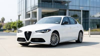 Alfa Romeo Giulia White rental in Los Angeles