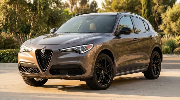 Grey Alfa Romeo Stelvio