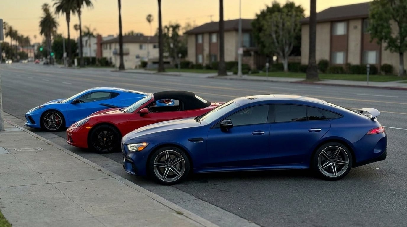 AMG GT 43 vs Corvette C8 vs Boxster: Four Doors, an Open Roof, or a V8
