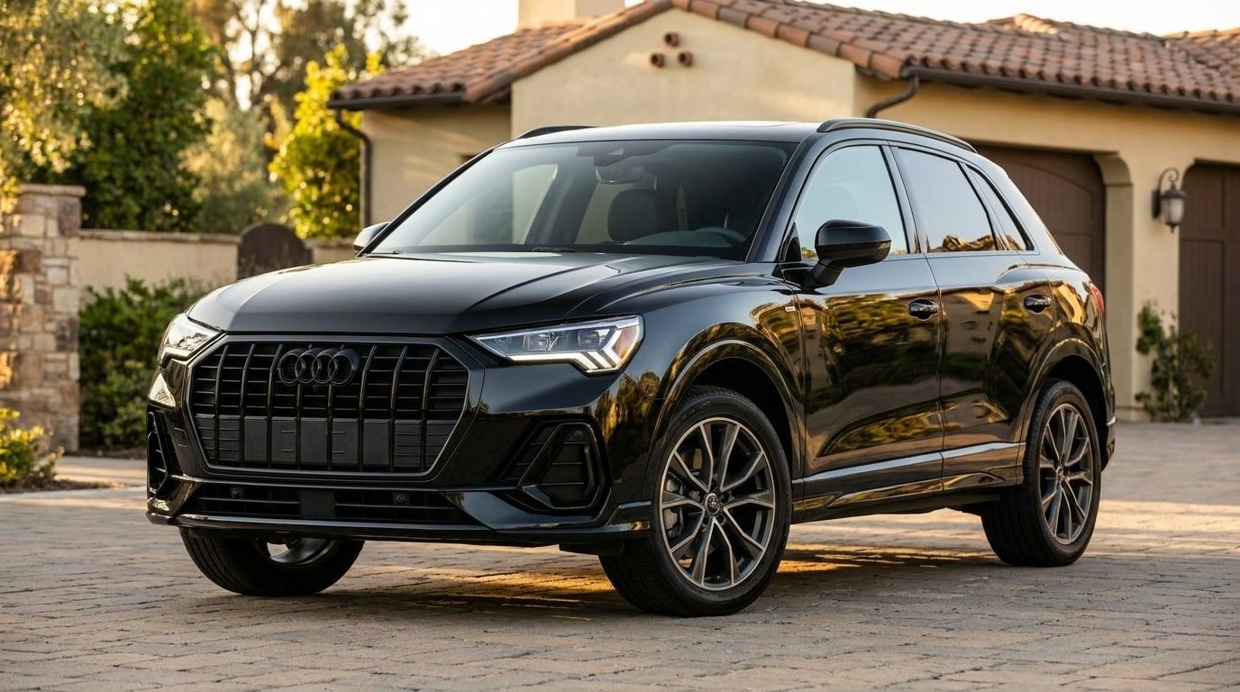 Black Audi Q3, photo 1 of 3