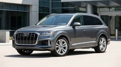 Audi Q7 Grey rental in Los Angeles