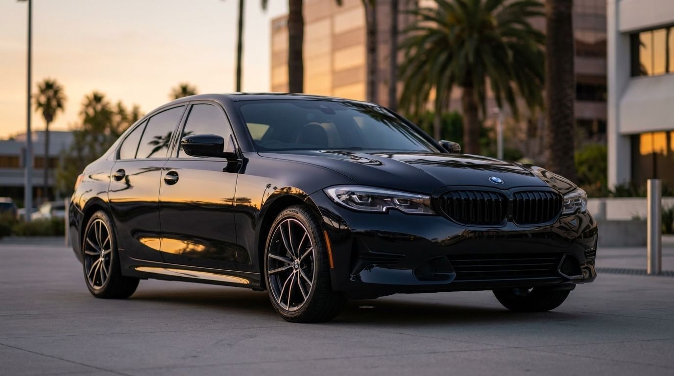 Black BMW 3 Series, photo 1 of 6