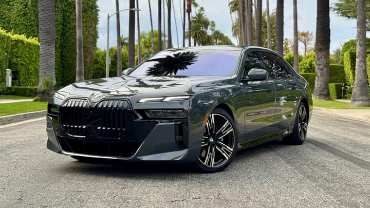 Grey BMW 760i