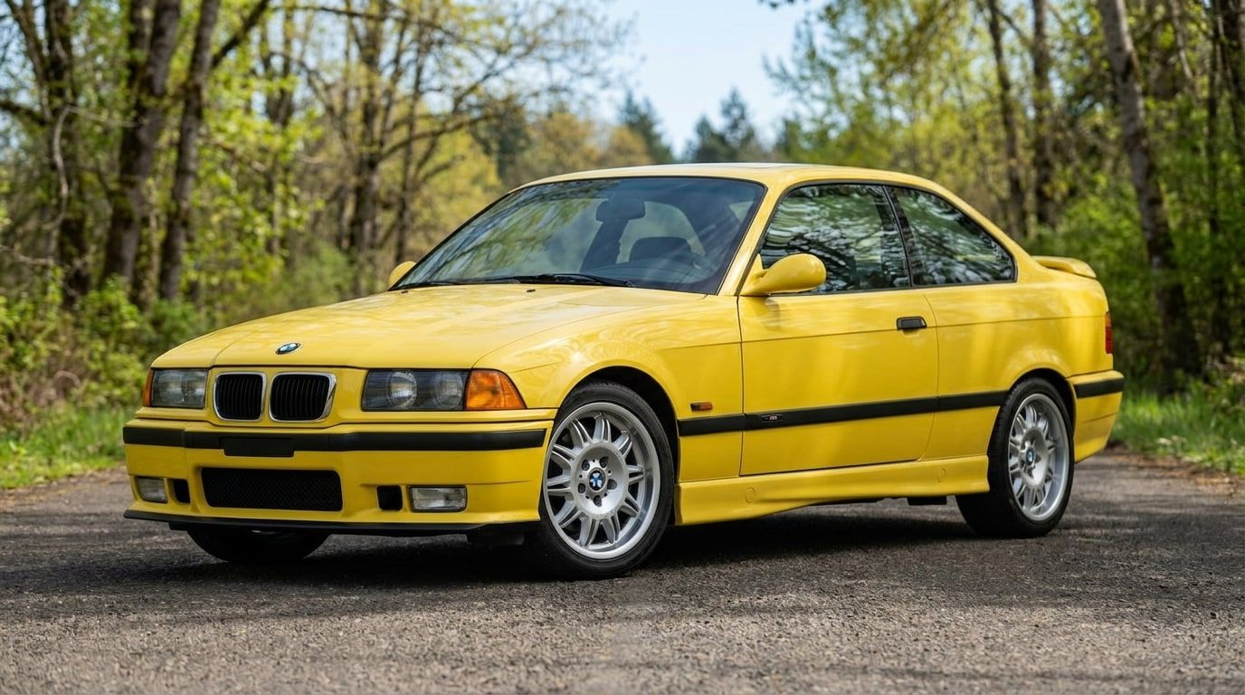Yellow BMW M3, photo 1 of 6