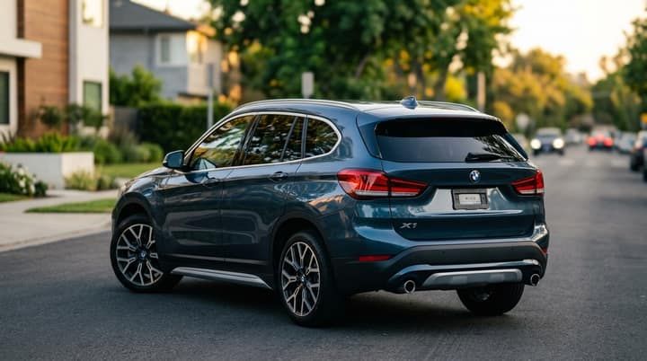 Blue BMW X1 rental in Los Angeles — photo 2
