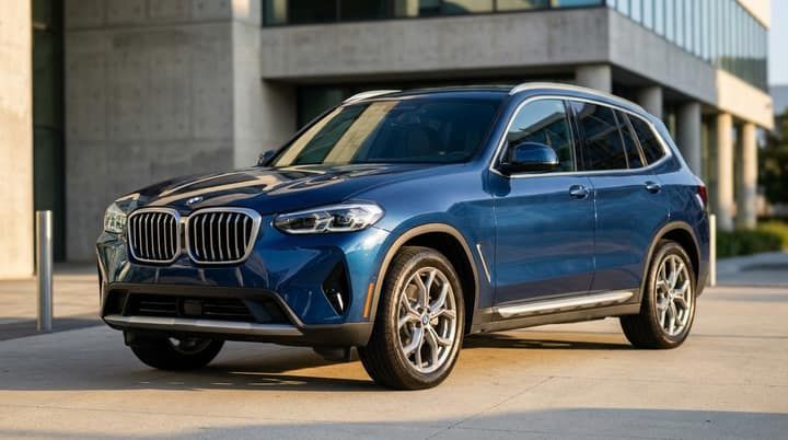 Blue BMW X3