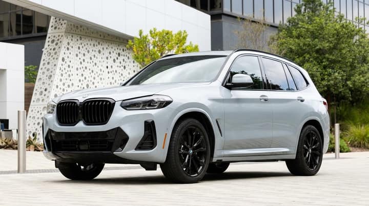 White BMW X3 rental in Los Angeles