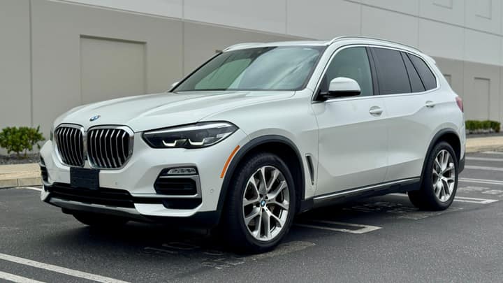 White BMW X5 rental in Los Angeles