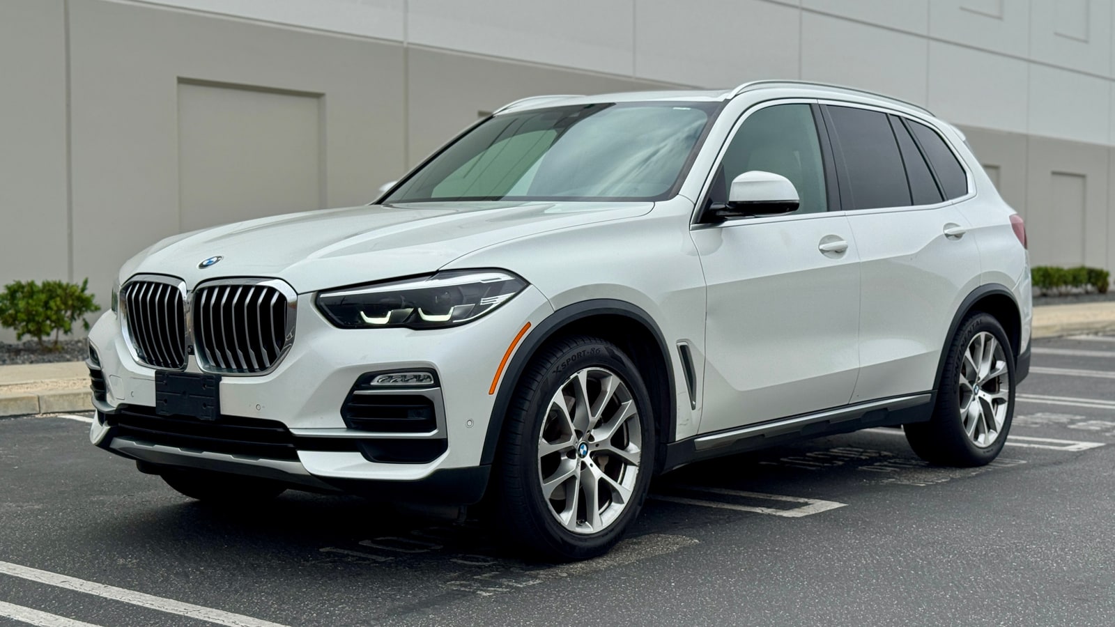 White BMW X5 rental in Los Angeles