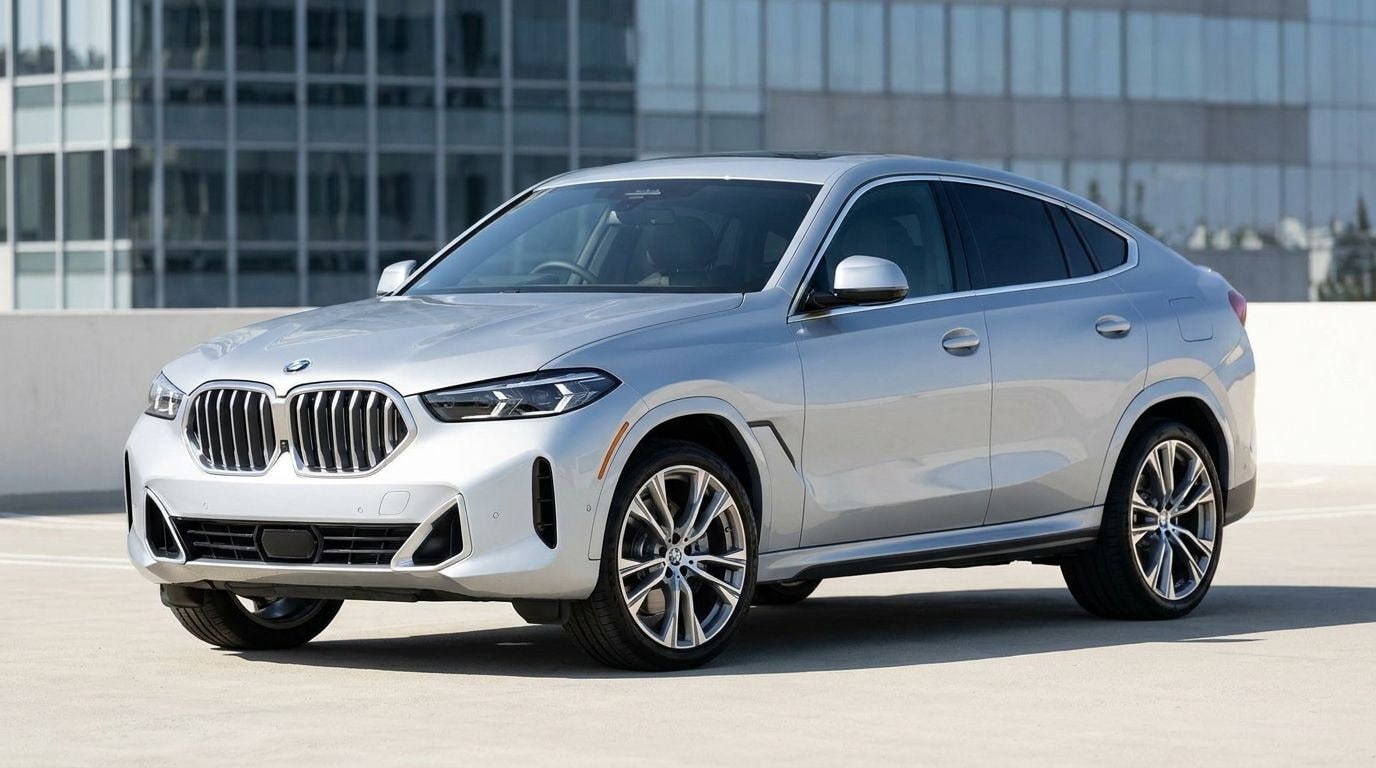 Silver BMW X6, photo 1 of 6