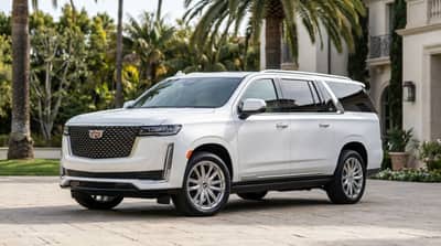 Cadillac Escalade ESV White rental in Los Angeles