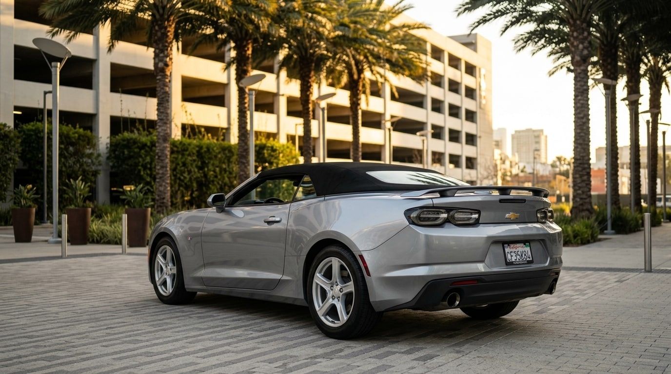 Silver Chevrolet Camaro Convertible, photo 2 of 3