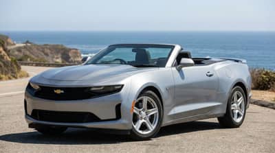 Chevrolet Camaro Convertible Silver rental in Los Angeles