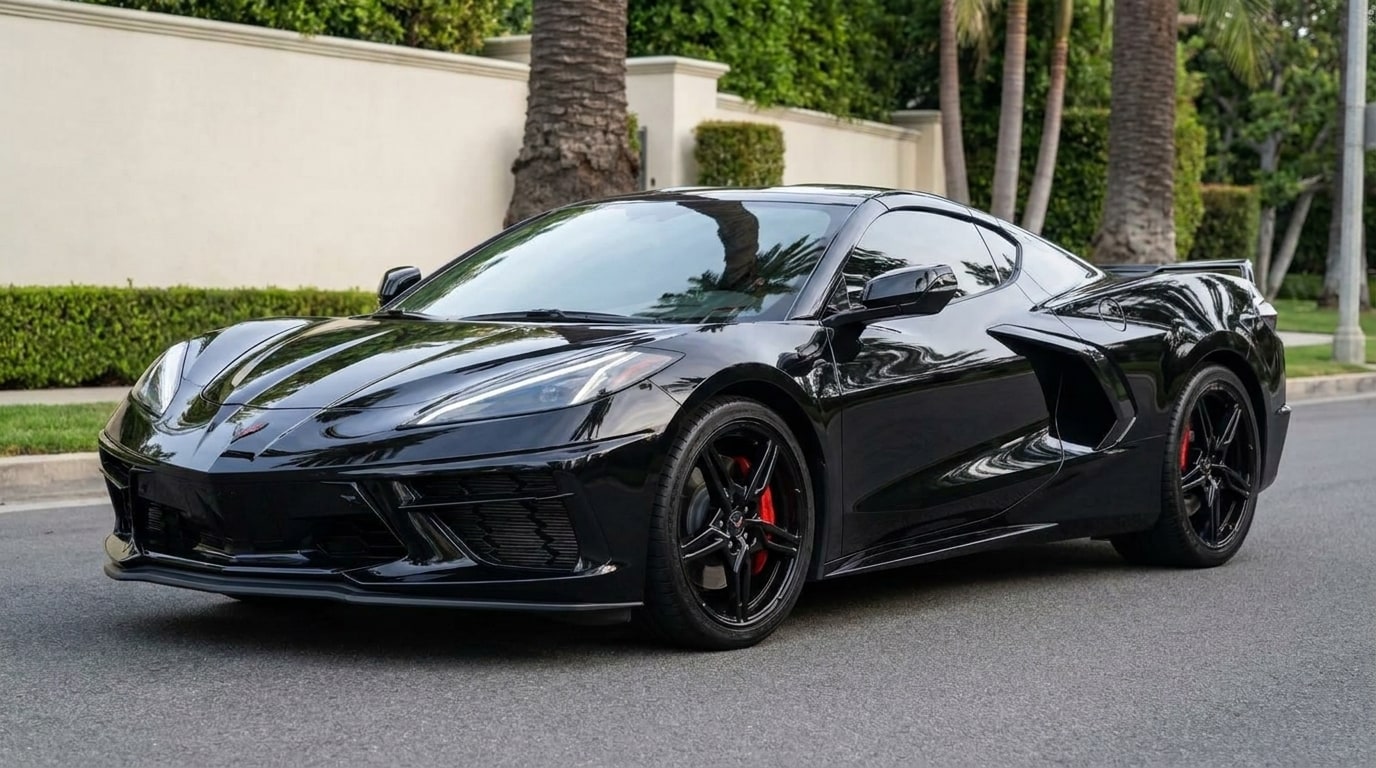 Black Chevrolet Corvette, photo 1 of 8