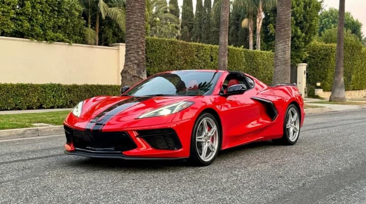 Red Chevrolet Corvette Convertible
