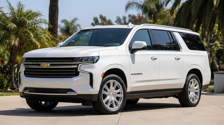 White Chevrolet Suburban