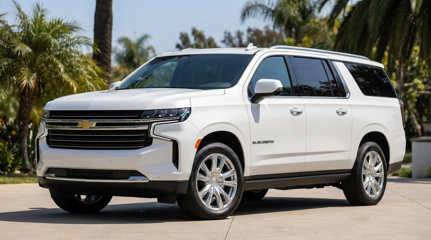 White Chevrolet Suburban, photo 1 of 6