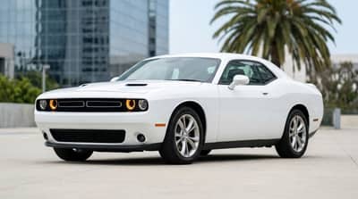 Dodge Challenger White rental in Los Angeles