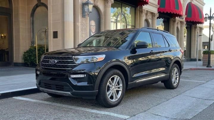 Black Ford Explorer rental in Los Angeles