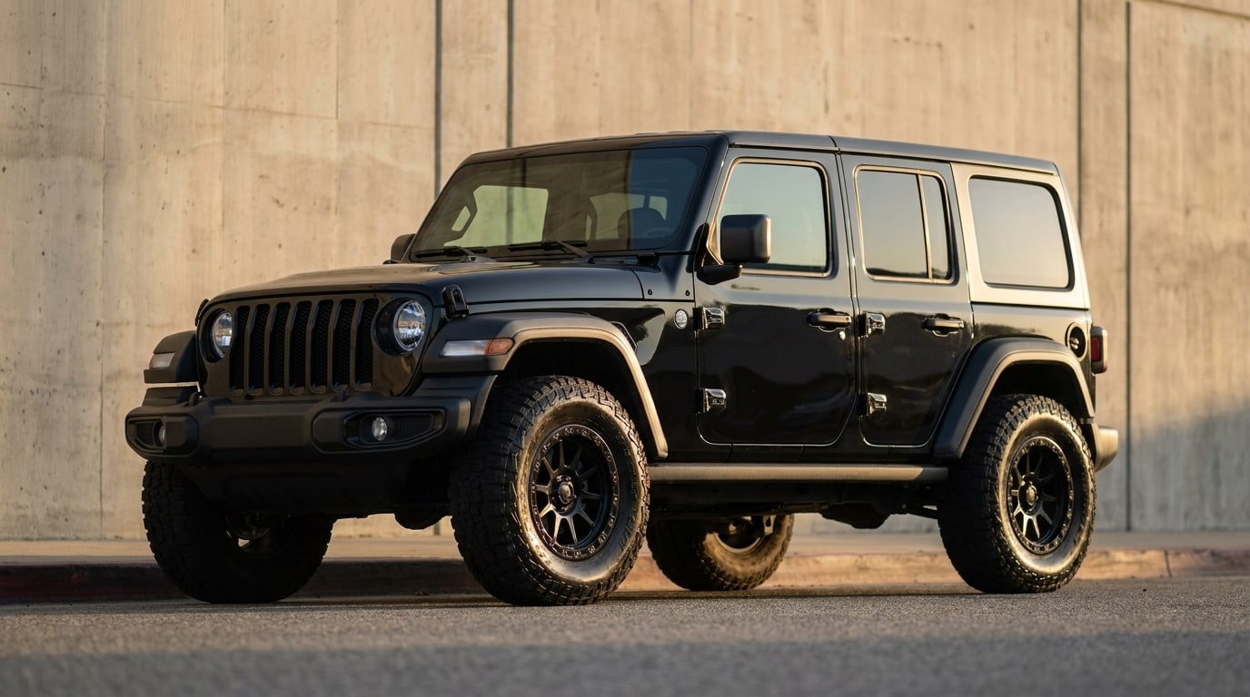 Black Jeep Wrangler, photo 1 of 3