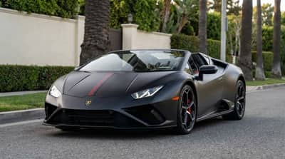 Lamborghini Huracan Matte Black rental in Los Angeles