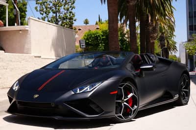 Lamborghini Huracan Matte Black rental in Los Angeles