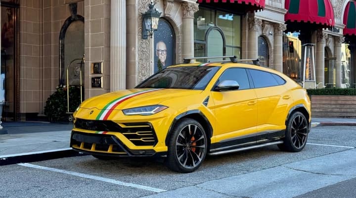 Yellow Lamborghini Urus