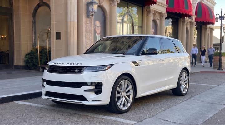White Land Rover Range Rover Sport rental in Los Angeles