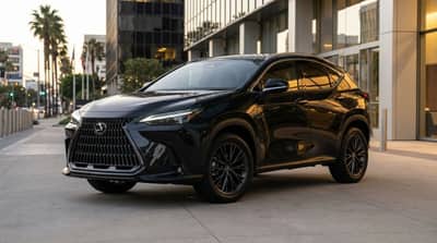 Lexus NX Black rental in Los Angeles