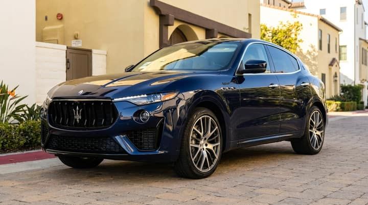 Blue Maserati Levante