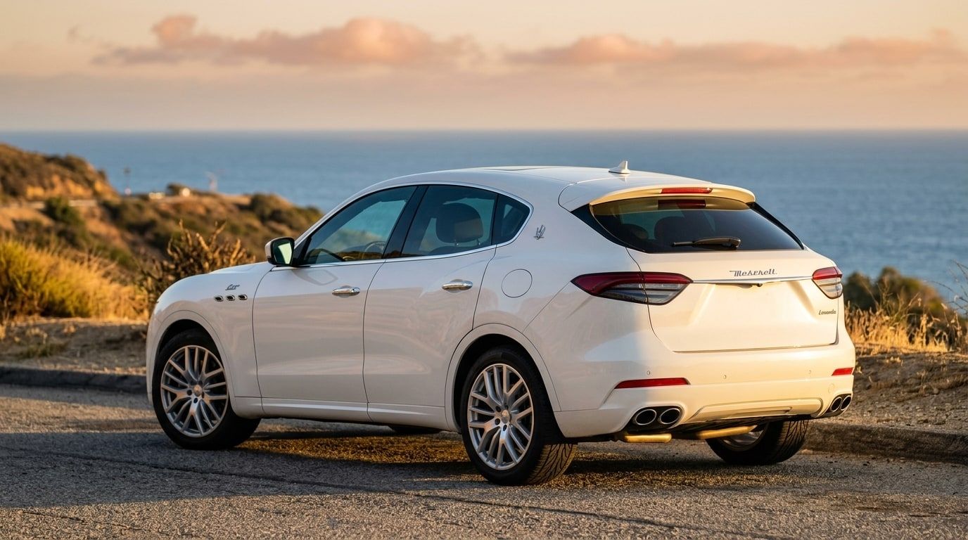 White Maserati Levante, photo 2 of 3