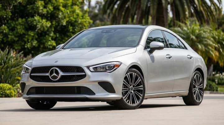 Silver Mercedes CLA 250