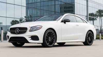 Mercedes E-Class Coupe White rental in Los Angeles