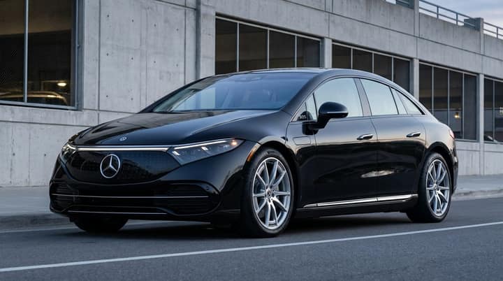 Mercedes EQS rental in Los Angeles
