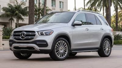 Mercedes GLE Silver rental in Los Angeles