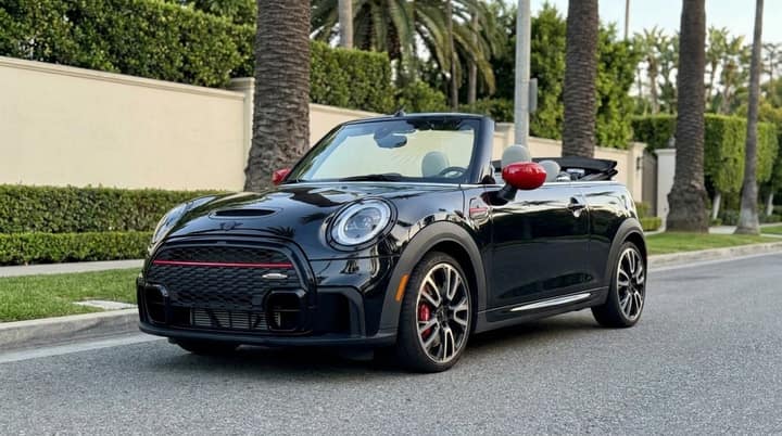 Black Mini Cooper Convertible