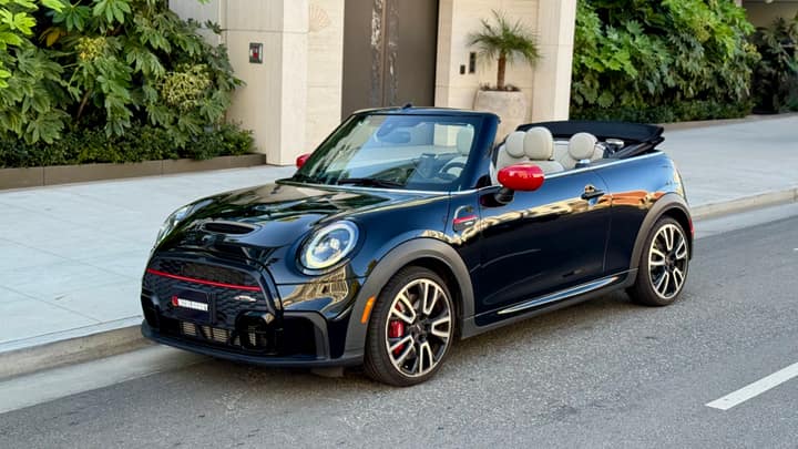 Black Mini Cooper Convertible rental in Los Angeles