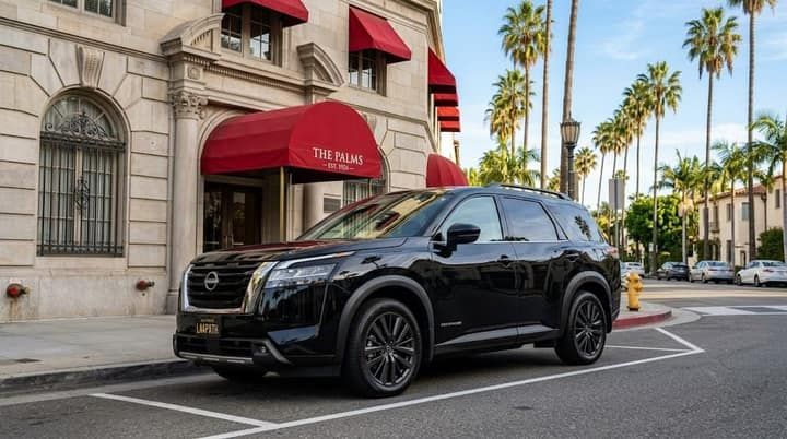 Black Nissan Pathfinder rental in Los Angeles