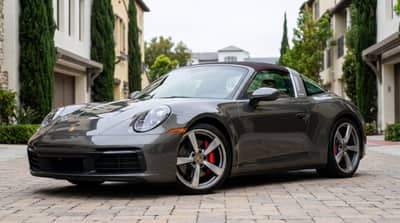 Porsche 911 Targa Grey rental in Los Angeles