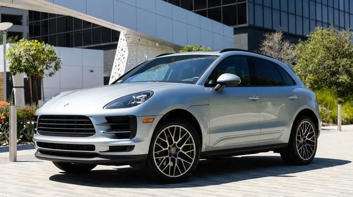 Silver Porsche Macan