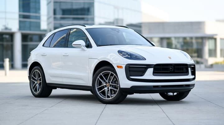 White Porsche Macan