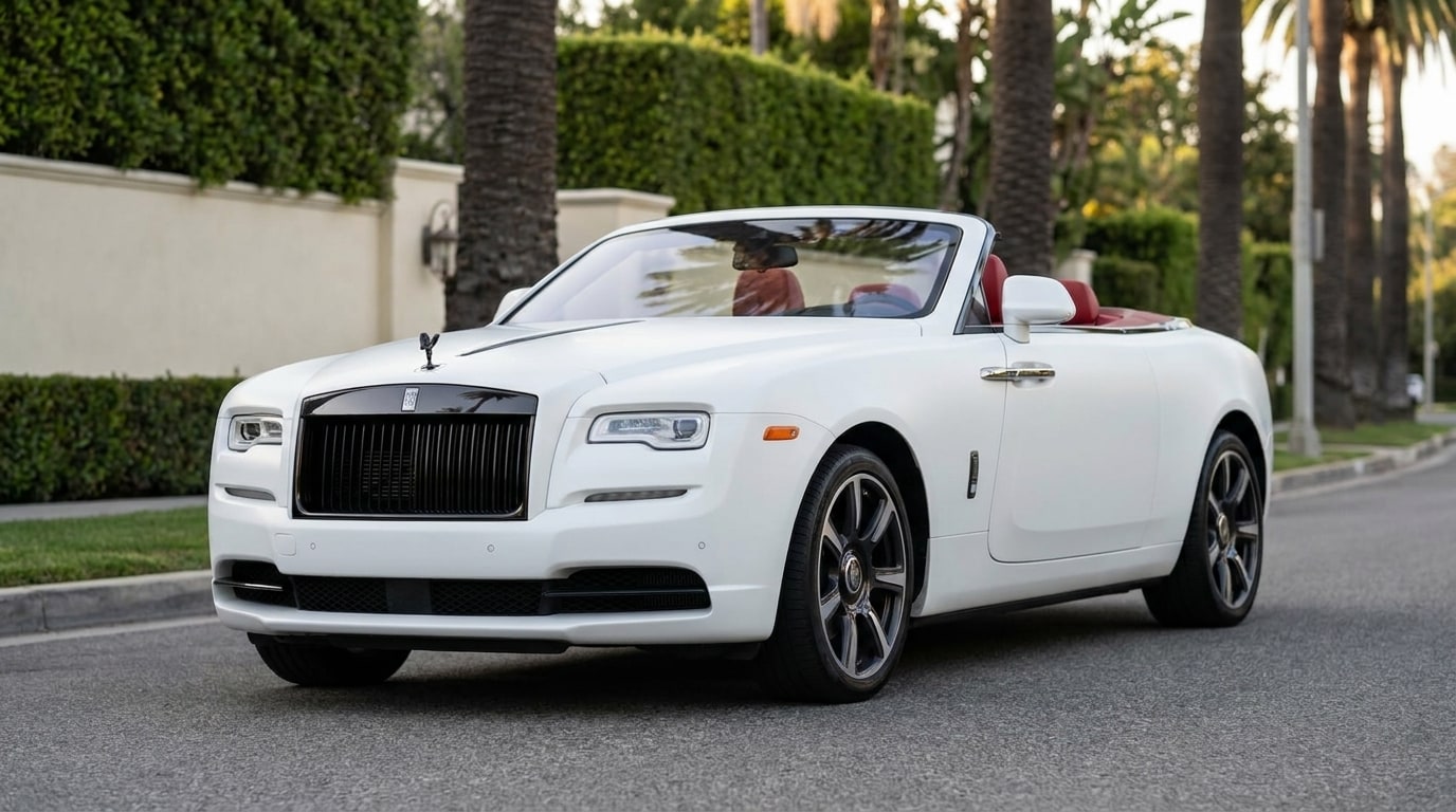 Matte White Rolls-Royce Dawn, photo 1 of 6